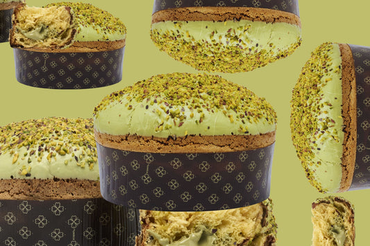 Panettone Artigianale - Pistacchio e Cioccolato Bianco